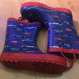 Kids truck theme rain boots